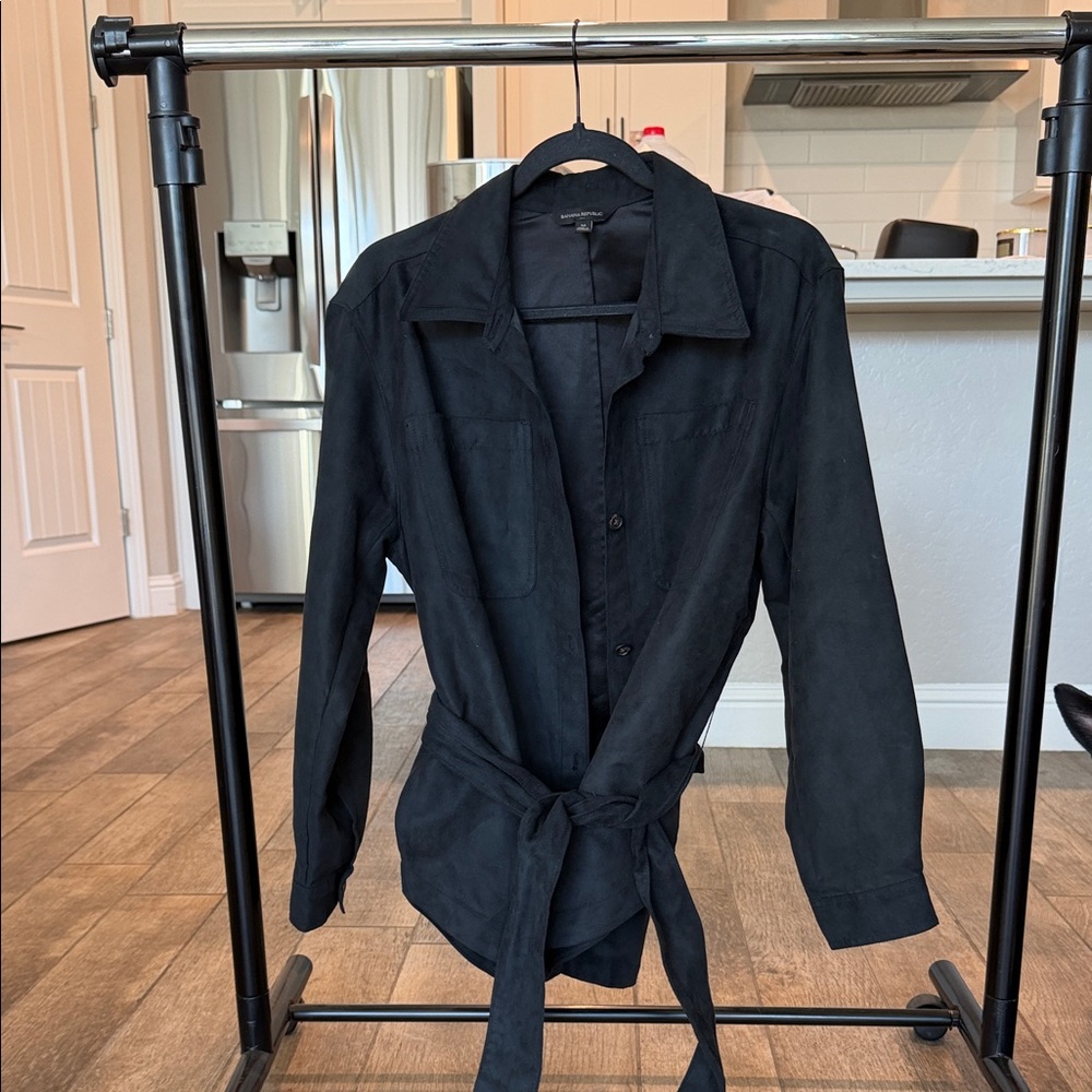 Banana Republic Black Belted Blazer